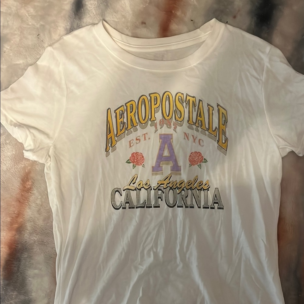 Aeropostale White Tee with Graphic Print
